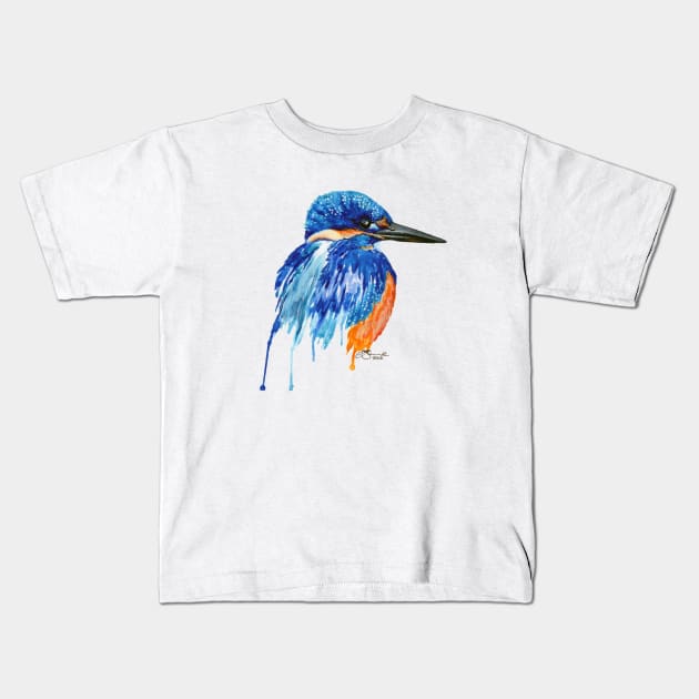 Kingfisher Kids T-Shirt by paintthemoment